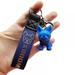 Car Plastic Keychain With Cute Bulldogs Home Pendant Rope For Key Holder Female Gift Key Chain
