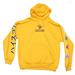 Pac-Man Mens Hoodie - Pac-Man Logo Ghost Kanji Sleeves