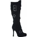 Vixen Black Boots Adult Costume Shoes - Size 6