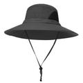 Unisex Summer Boonie Bucket Hat Wide Brim Nylon Sun Visor Outdoor Fishing Cap