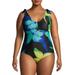 Social Angel Women's Plus Size Bella Plunge One-Piece Swimsuit