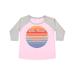 Inktastic Lake Placid Retro Sunset Adult Women's Plus Size T-Shirt Female Baseball Pink and Heather 1X