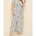 NHT&WT Women's Plus Size Off-Shoulder Maxi Dress Summer Slit Split Boho Floral Print Long Beach Sundress