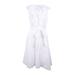 Calvin Klein Women's Cotton Ruffled Wrap Dress