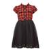 Bonnie Jean Girls Holiday Cap Sleeve Buffalo Plaid Tutu Dress, Sizes 4-6X