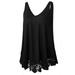 Swing Lace Flowy Tank Top for Women V Neck Cami Vest T Shirt Sleeve Lace Trim V Neck A-Line Tunic Blouse Tops