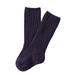 Lian LifeStyle Children 4 Pairs Knee High Cashmere Wool Socks Size 2-4Y (Purple)