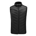 ThinktankHome Heated Vest Men Women Usb Heated Jacket Heating Vest Thermal Clothing Hunting Vest Winter Heating Jacket Black S-4XL