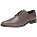 Calvin Klein Men's Kipp Leather Oxford, Pewter, 10.5 M US