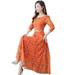 Women Dress Maxi Long Vestidos Bohemian floral printed Long sleeve Autumn Beach Robe Femme vacation fashion dresses