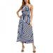 Hot Sale Women Midi Party Dresses Geometric Print Summer Boho Beach Dress Loose Dress Vestidos