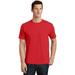 Port & Co Adult Male Men Plain Short Sleeves T-Shirt Bright Red X-Large