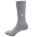 Jacob Alexander Pair of English Alphabet Letter Initials Socks - Light Gray - Letter B