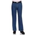 AKA Mens Denim Jeans - Long Jean Pants for Men with Straight Leg and Relaxed Fit Medium Blue 52 Medium