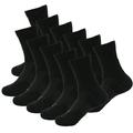 11 Pairs Mens Performance Cotton Athletic Casual Dress Crew Cushion Breathable Long Socks for Running Basketball Work Sports Hiking