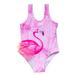 ZIYIXIN Baby Girl Swimsuit Flamingo Printed Sling Beach Summer Romper