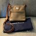 Dooney & Bourke Bags | Authentic Dooney & Bourke Tan Leather Crossbody | Color: Brown/Tan | Size: 9” W X 9” Tall X 2” Deep