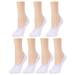 MeMoi No Show Sneaker Liner 7 Pack One Size / White