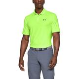 Under Armour Men's Lime Green Polo Shirt - Size Small