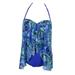 Lauren Ralph Lauren Blue Printed Strapless Flyaway One-Piece Swimsuit 6