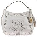 Lauren Ralph Lauren Womens Barlow Jamie Genuine leather Embroidered Hobo Handbag