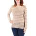 RALPH LAUREN $135 Womens New 1366 Beige Open Knit Long Sleeve Sweater S B+B