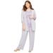 Catherines Women's Plus Size 3-Piece Lace Gala Pant Suit