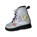 Disney Toddler Girls Blue Princess Zip Work Style Ankle Boots 8