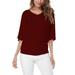 Sexy Dance Women Dolman Sleeve Top Boatneck Drape Shirts Solid Short Sleeve Boat Crew Neck V Neck Half Sleeve Top