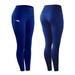 High Waisted Leggings for Women- 4 Colors - Athletic Tummy Control Pants for Running Cycling Yoga Workout, Soft Ankle-Length Opaque Slim with Side Pocket, M-2XL Blue