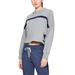 Under Armour Project Rock Fleece Pull-Over Hoodie, Steel Light Heather (035)/Academy Blue, Small