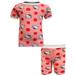 Hello Kitty Girls' Hello Kitty Pink Polka Dot Girls Shortie Pajamas (6/6X)