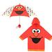 Sesame Street Kids Umbrella and Slicker, Elmo Toddler Boy Rain Wear Set, for Ages 2-3