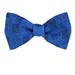 Men's Blue and Navy Silk Pattern Self Tie Bowtie Tie Yourself Bow Ties