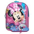 Girls Disney Minnie Mouse Backpack 15" Pink Dress w/ Zipper Pencil Case Set