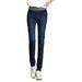 TOYFUNNY Womens Plus Velvet Loose High Waist Jeans Elastic Waist Pencil Pants Plus Size