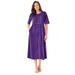 Woman Within Women's Plus Size Petite Button-Front Essential Dress