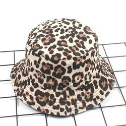 Atralife Sun Hat European And American Fashionable Leopard Print Bucket Hat Trendy Animal Pattern Fisherman Hats Reversible Packable Cap For Women
