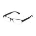 FOSTER GRANT Mens Rectangle Black Reader Glasses