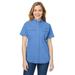 Columbia Ladies' Bahama Short-Sleeve Shirt - WHITECAP BLUE - M