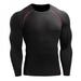 Hazel Tech ETOSELL Spring Autumn Men's Sports Stretch Quick-drying Long-sleeved Compression Tight Fitness Running Muscle T-Shirts