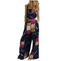 Listenwind Wide Leg Jumpsuits for Women Casual Overalls Baggy Bib Jumpsuit Pants with Pockets