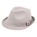 Mens Trilby Cotton Fedora Hat Twill Short Brim With Band