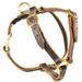 Dean & Tyler 741360337497 Tylers Choice Brass Belt Buckle Tracking Leather Harness, Brown - Medium