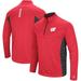 Colosseum Wisconsin Badgers NCAA "Audible" 1/4 Zip Pullover Men's L/S Wind Shirt