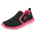 Dream Pairs Kids Boys & Girl Fashion Sneakers Slip On Casual Sneaker Indoor Outdoor Walking Shoes Luca Black/Fuchsia Size 9