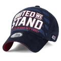 ililily Usa America Dream 4th July Cotton Patch Trucker Hat Baseball Cap, Navy