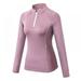 MELLCO Women's Spring Full Zip Running Track Jacket, Long Sleeve Slim Fitness, Soft Handfeel Sports Jacket Pink M