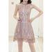 Women Soft Flower Lace Halter Neck Summer Dress