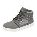 DREAM PAIRS Kids Boys Girls Fashion Sneakers Casual Zipper High Top Shoes HL19012K GREY Size 2